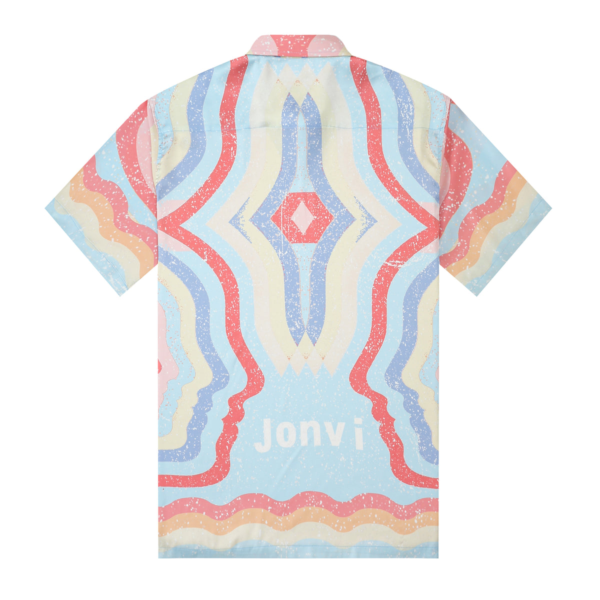 Splash Rainbow Color Short Sleeve Shirt for Men