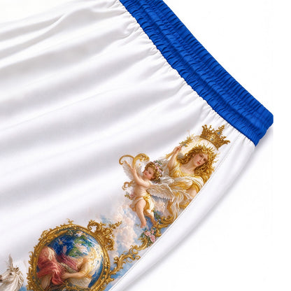 Vintage Classical Gods Cherub Baroque Art Wide pants