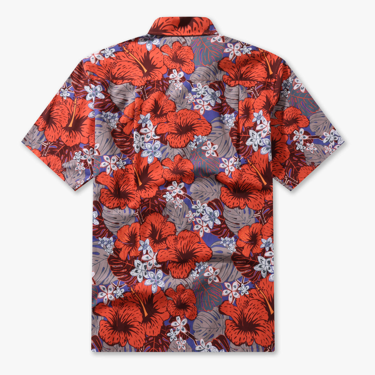 Crimson Heritage Hibiscus Aloha Shirt