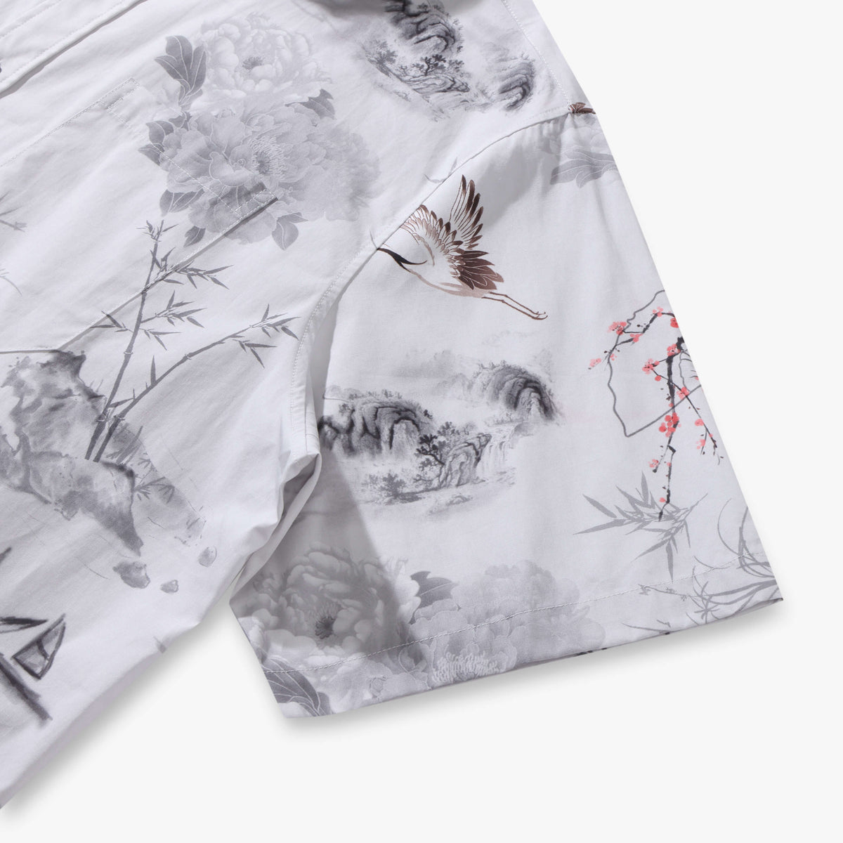 Oriental Poetic Landscape Shirt