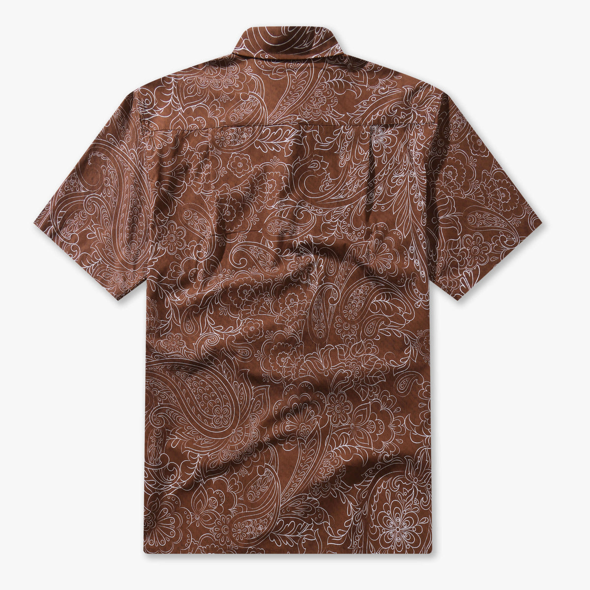 Cocoa Paisley Vintage Short-Sleeve