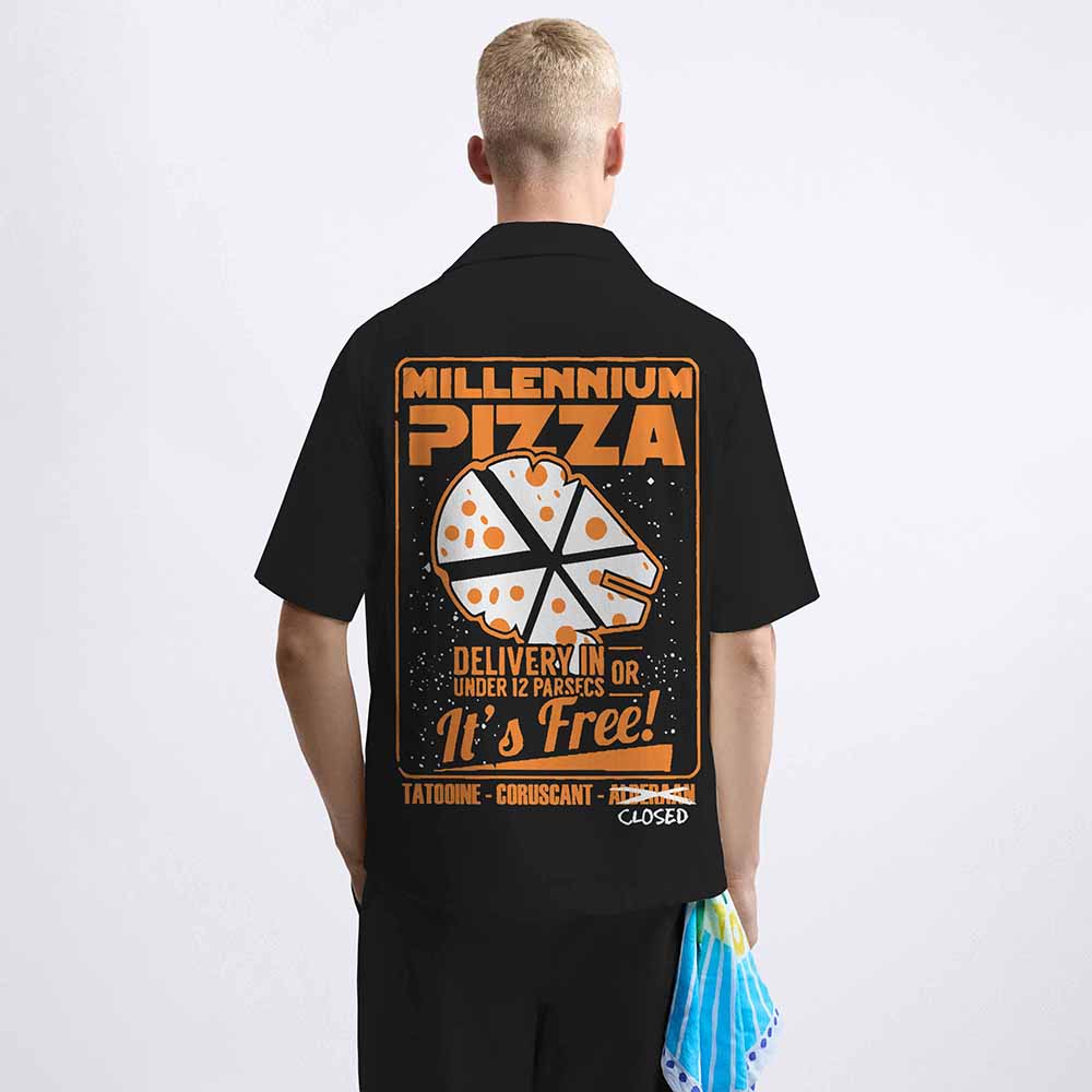 Millennium Pizza Star Wars Elastic Band Casual Shorts