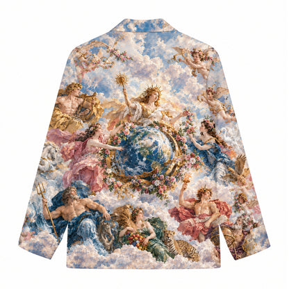Vintage Classical Gods Cherub Baroque Art  Long Sleeve Shirt