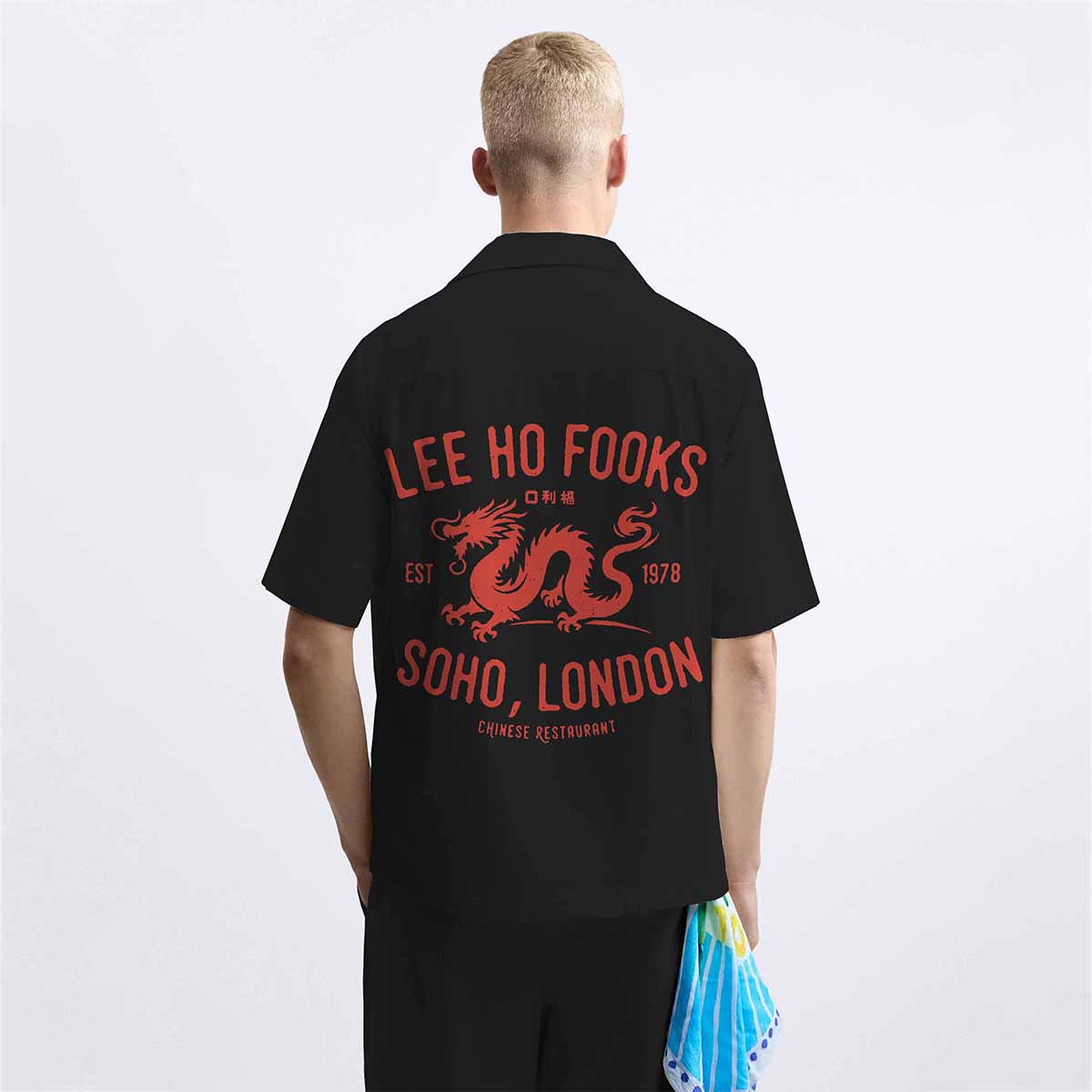 Lee Ho Fooks Vintage Resto Geek Casual Short-Sleeved Shirt