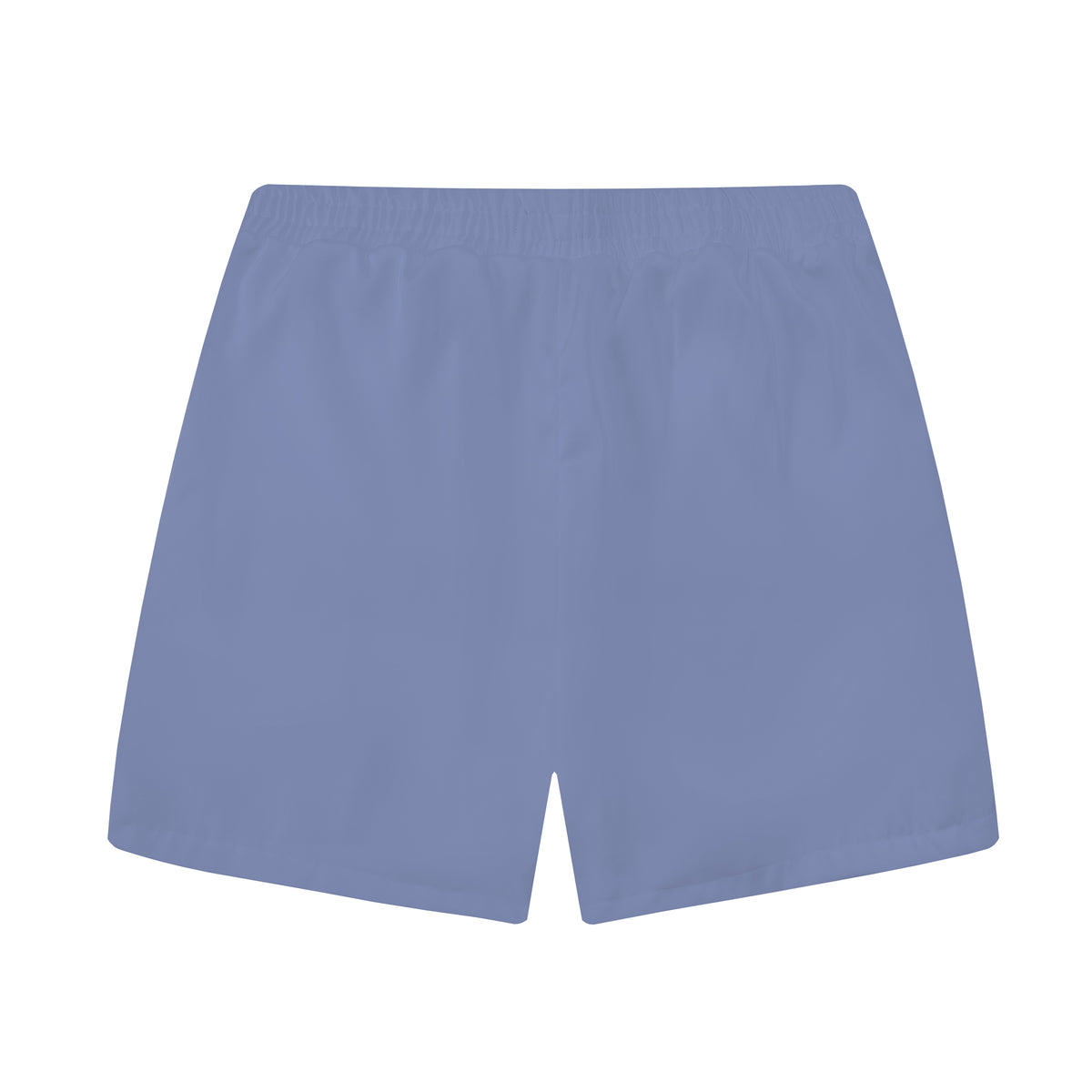 Blue Funny Duck Middle Finger Graphic Elastic Waistband Summer Casual Shorts