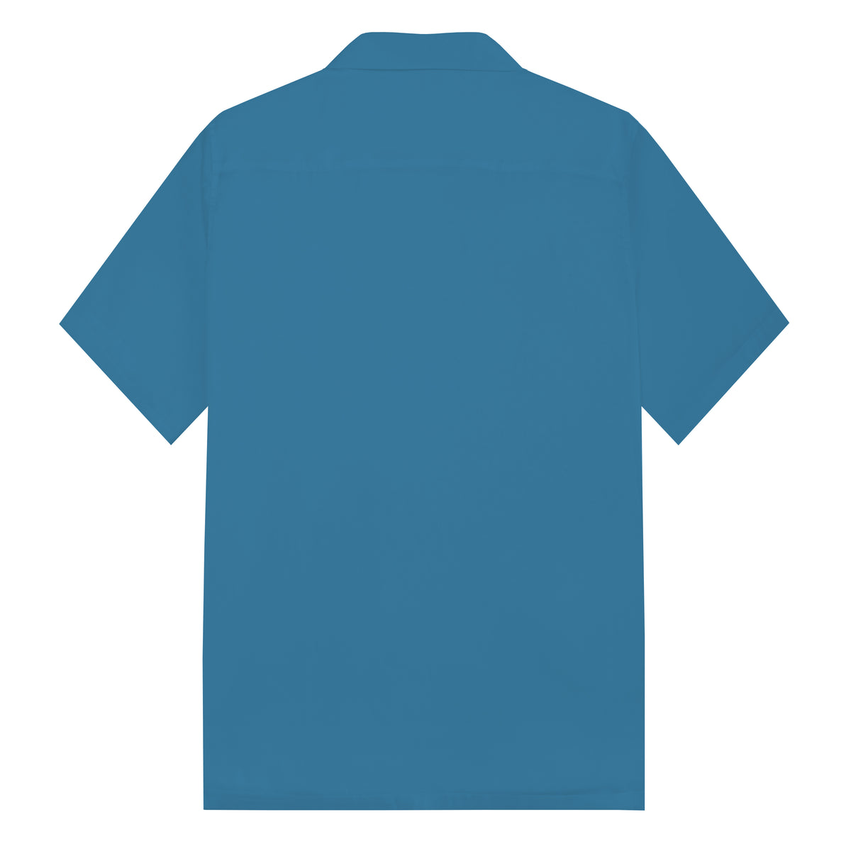 Blue Funny Duck DUCK YOU Camp Collar Short Sleeve Shirt