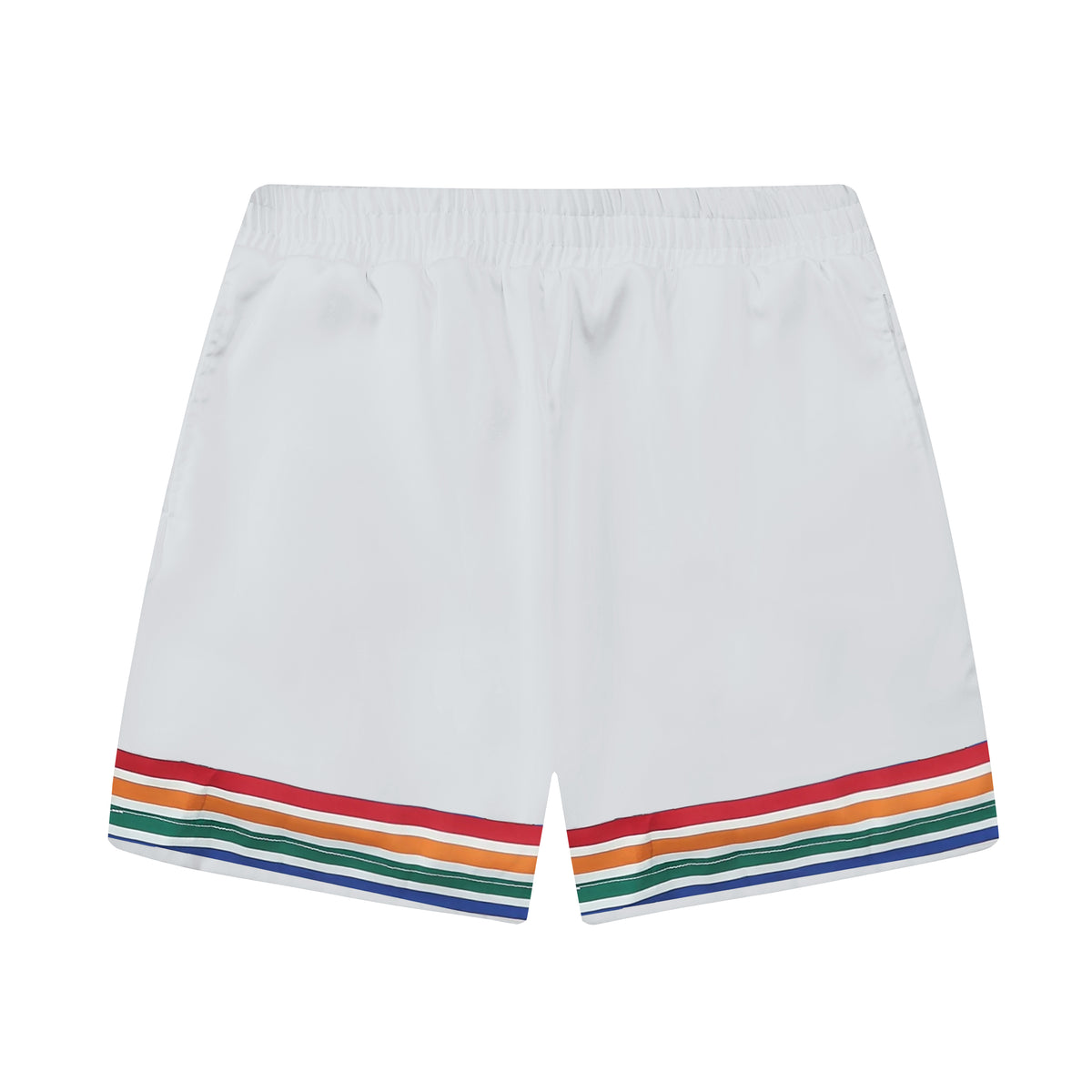 Greek Statue Pattern Elastic Waistband Summer Casual Shorts