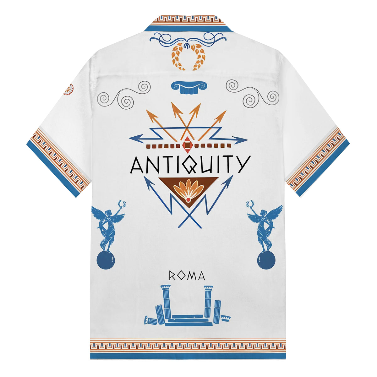 ROMA Print Camp Collar Short Sleeve Shirt