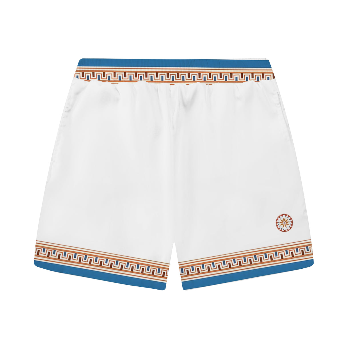 ROMA Print Elastic Waistband Summer Casual Shorts