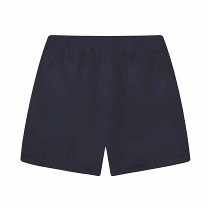 Blue Flowers Elastic Waistband Summer Casual Shorts
