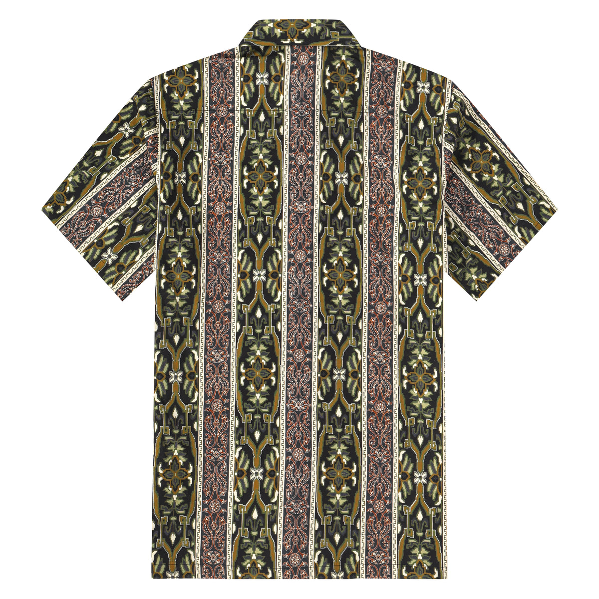 Stripe Pattern Button Short Sleeve Shirt
