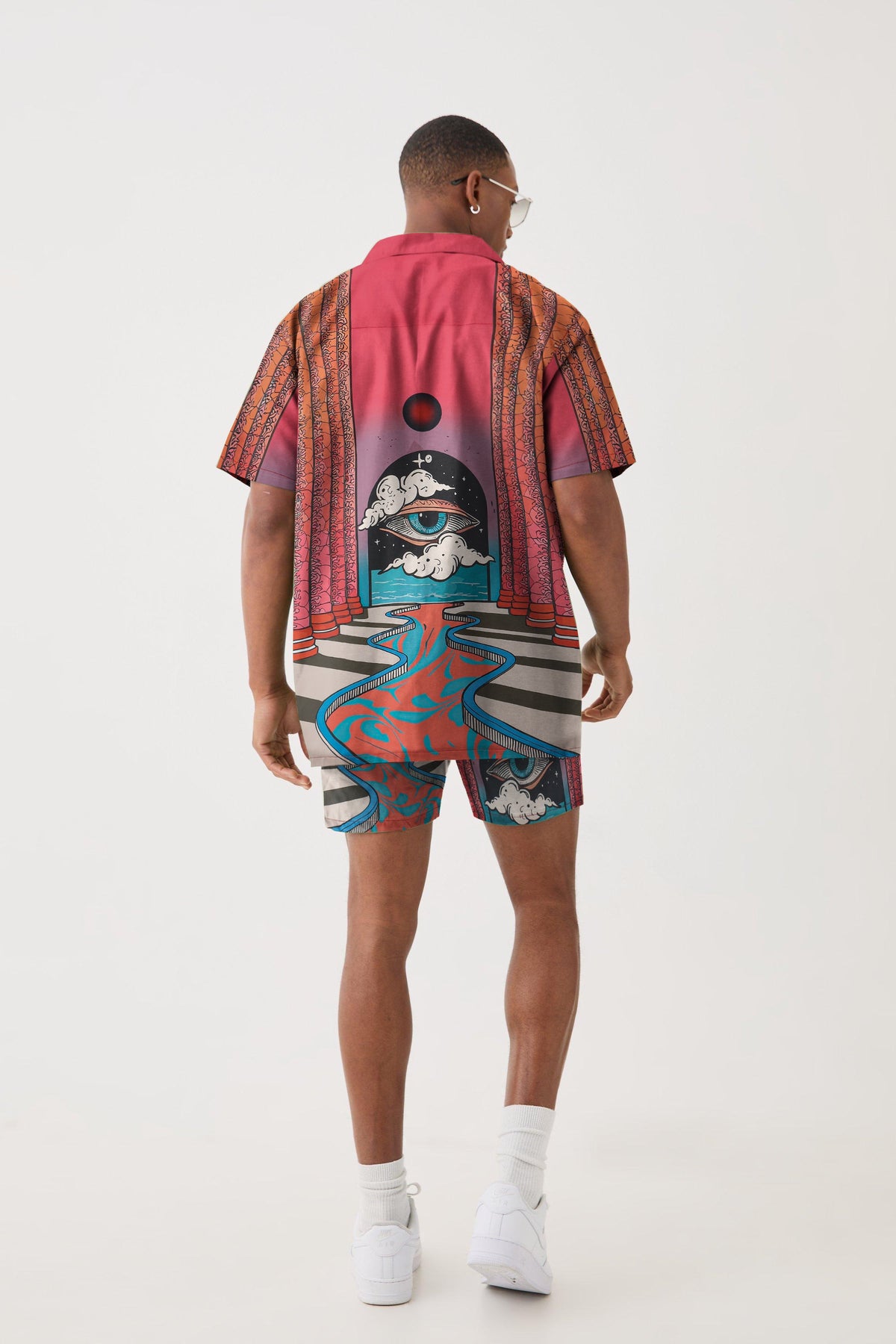 Eye Of Wisdom Elastic Waistband Summer Casual Shorts