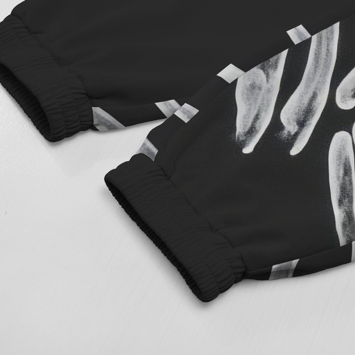 Centipede Skull Print Elastic Waist Sports Sweatshirt Pants