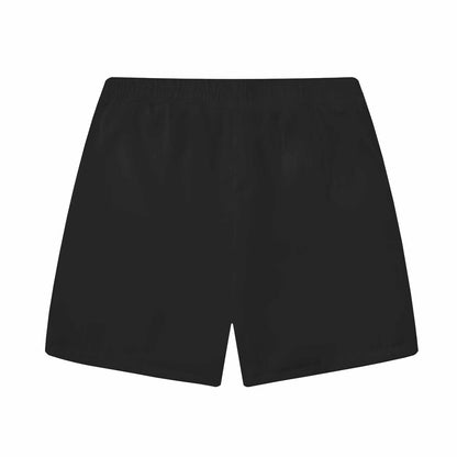Hawaiian Blue Floral Elastic Waistband Summer Casual Shorts