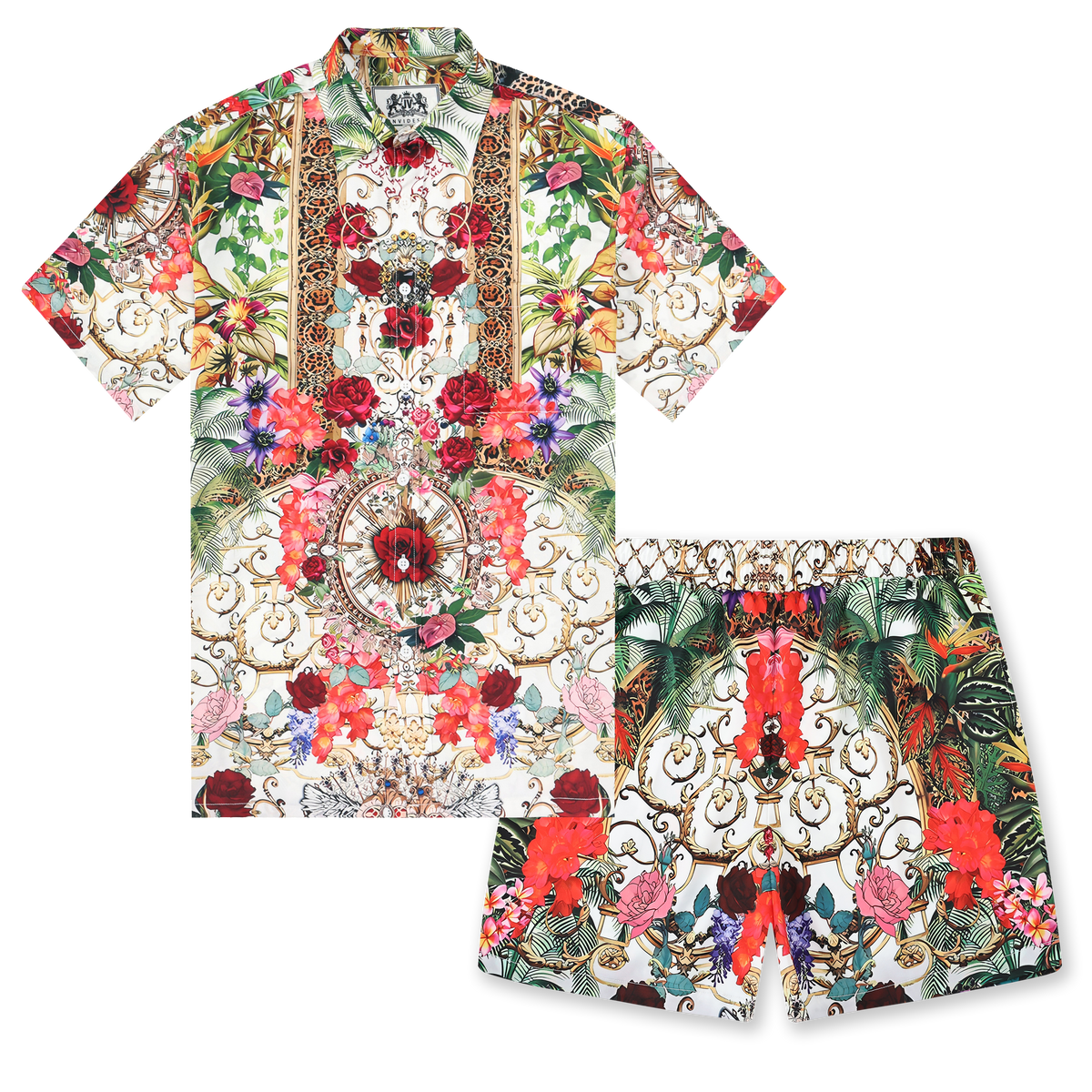 Gorgeous Floral Pattern Waistband Shorts