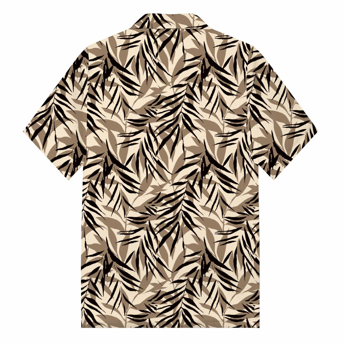 Jungle Plants Leaves Camp Collar Short Sleeve Shirt