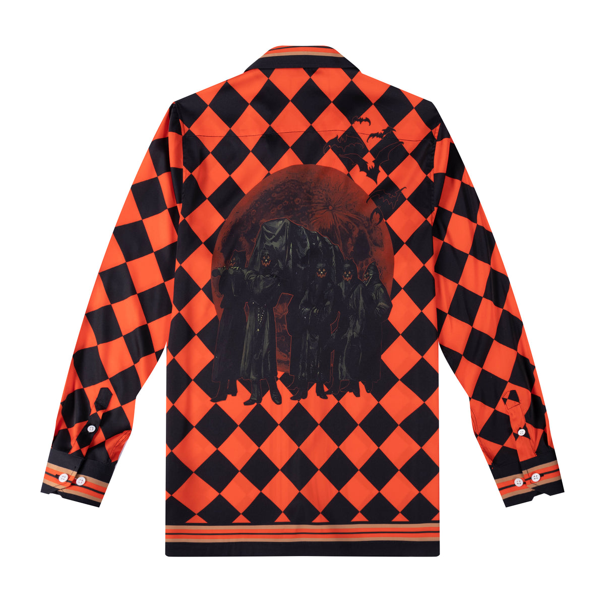 Pallbearers Halloween Long Sleeve Camp Collar Shirt