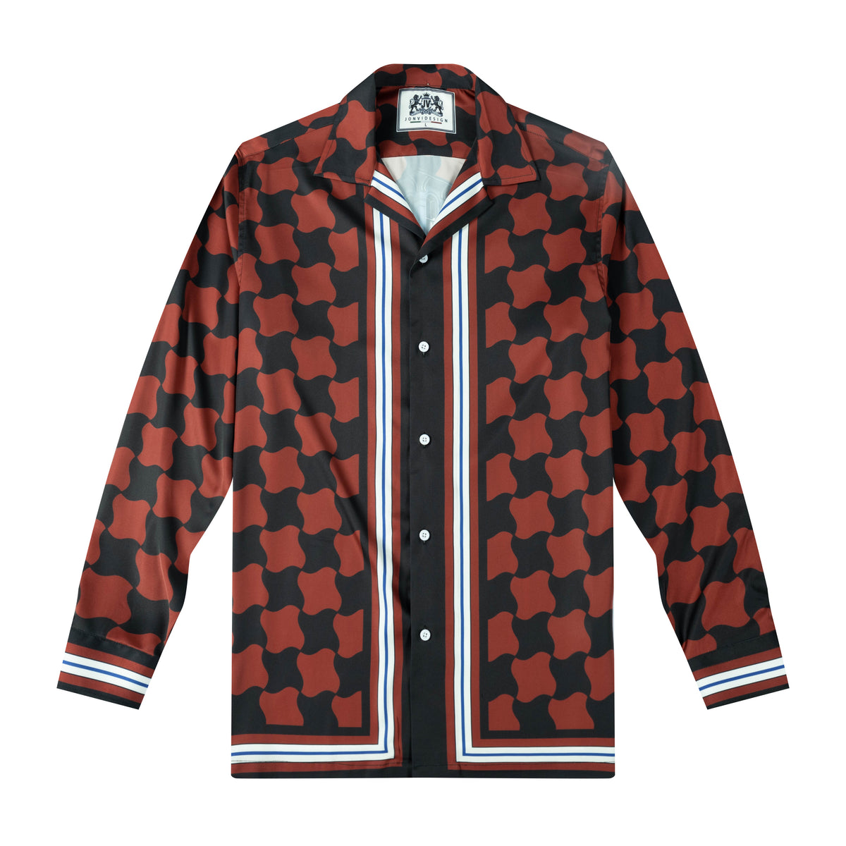 Halloween Long Sleeve Camp Collar Shirt