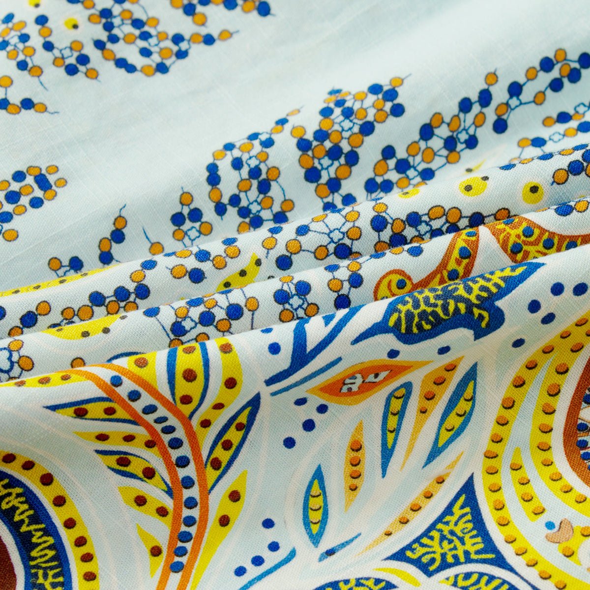 Classic Paisley Pattern Short Sleeve Camp Shirt Jonvidesign