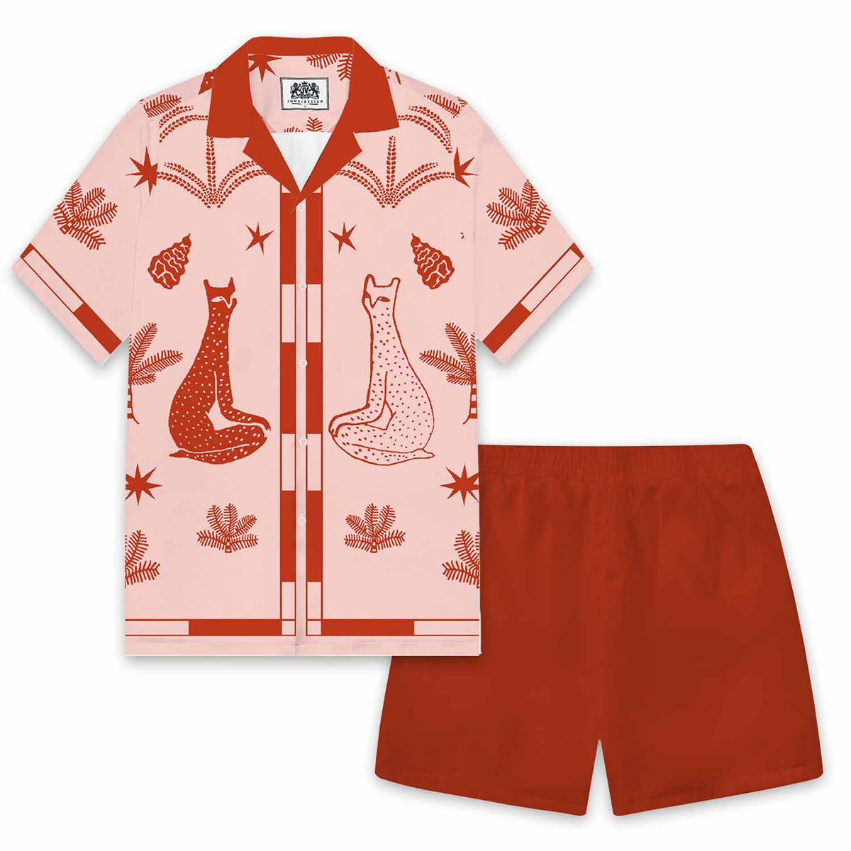 Pink Casual Elastic Waistband Summer Casual Shorts