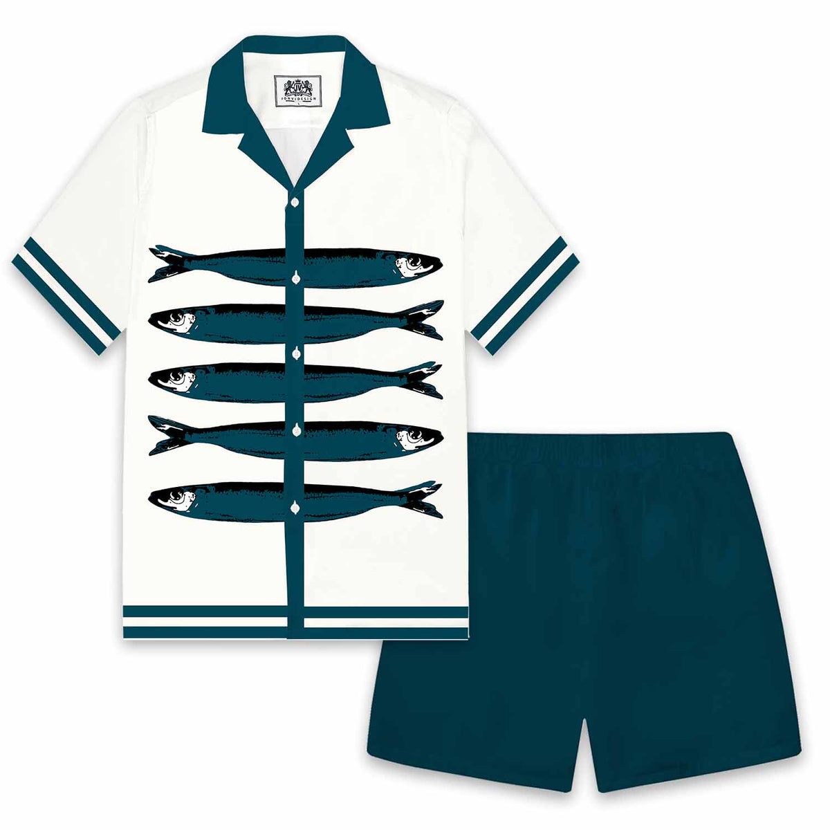 Sardine Casual Elastic Waistband Summer Casual Shorts