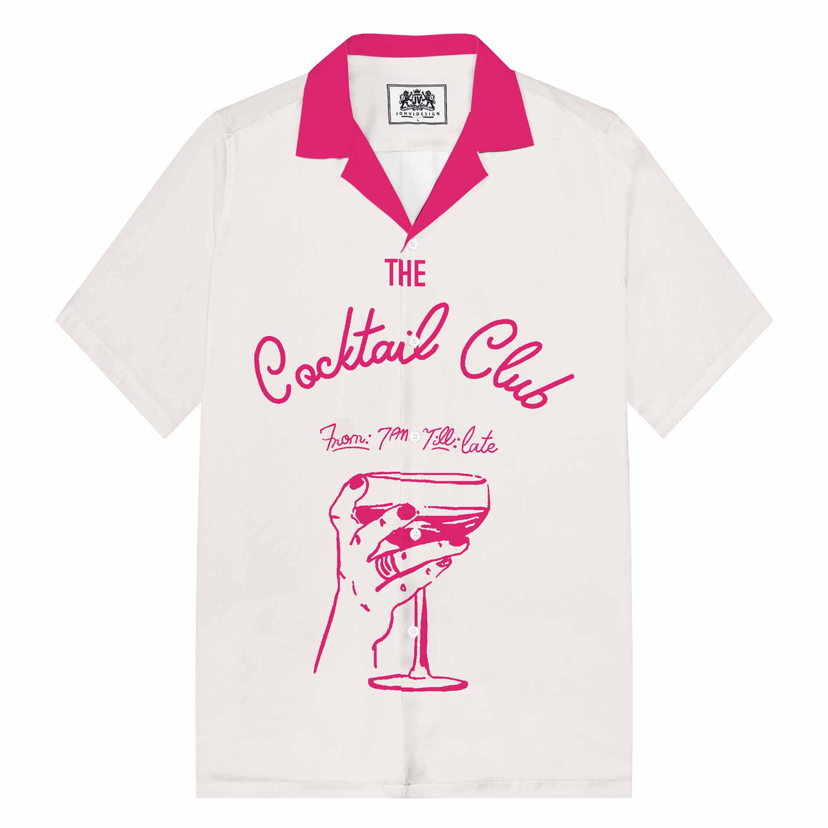 Abstract Painting Leopard Print Camp Collar Short-Sleeved Shirt