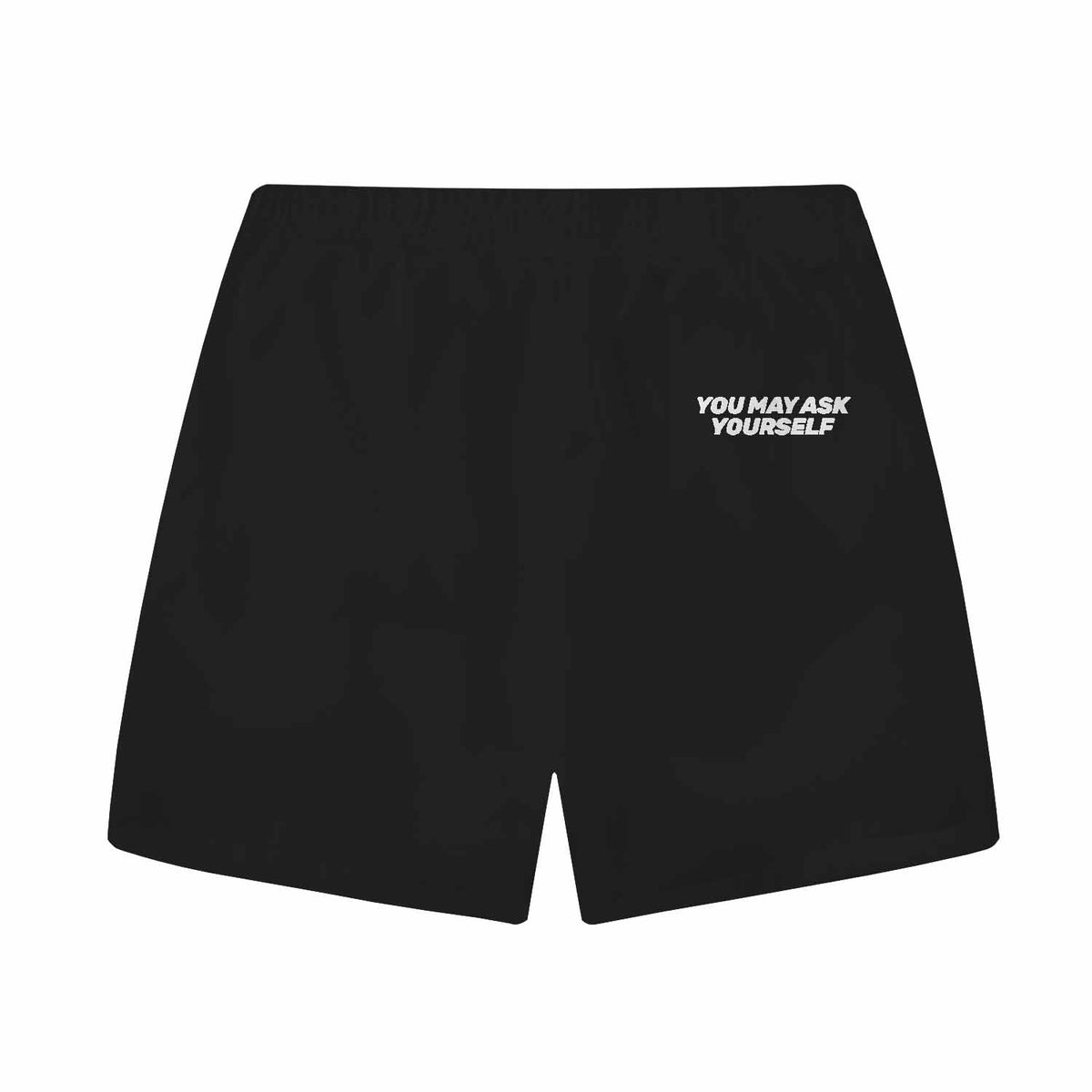 You May Ask Yourself Elastic Band Casual Shorts