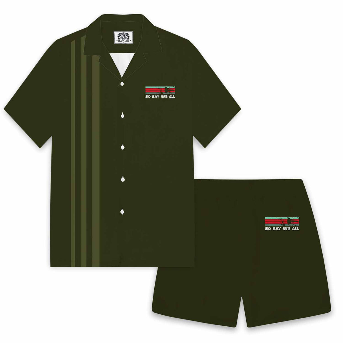 So Say We All Camp Collar Short-Sleeved Shirt