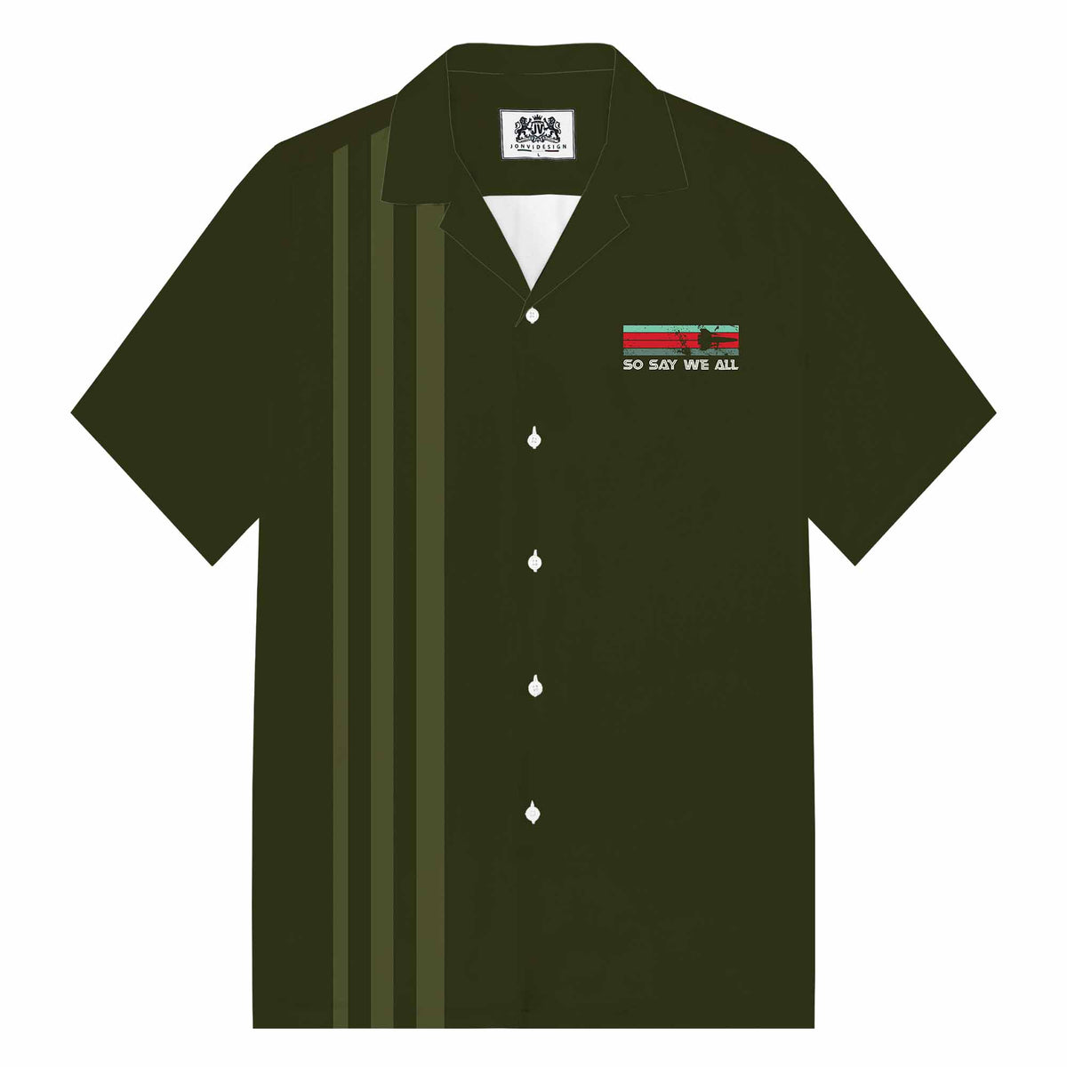 So Say We All Camp Collar Short-Sleeved Shirt