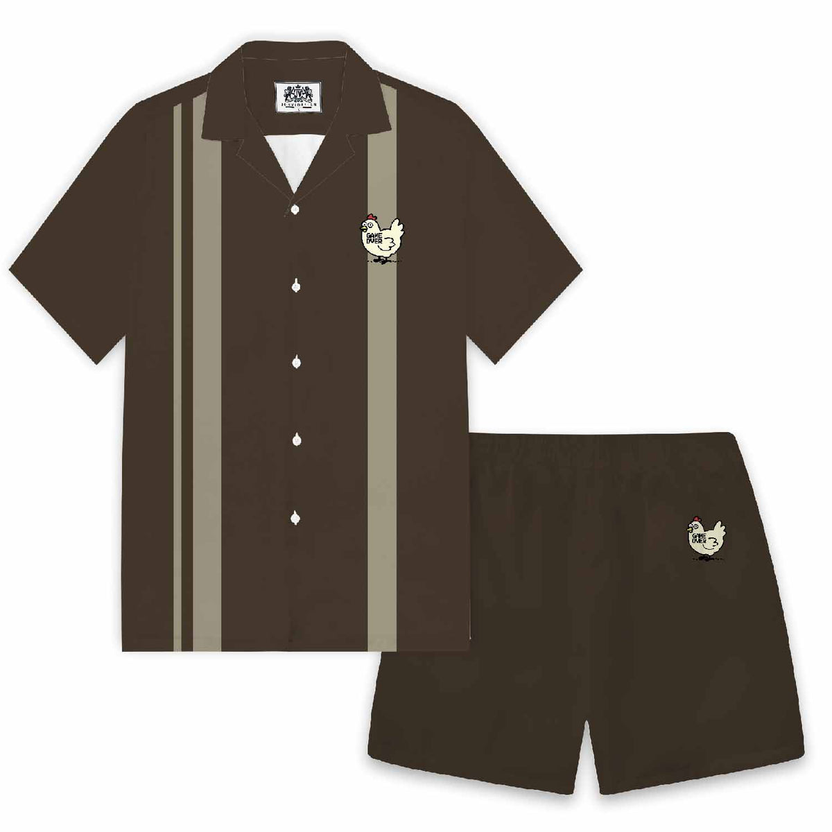 Chicken Game Don't Look At This Chicken Elastic Band Casual Shorts