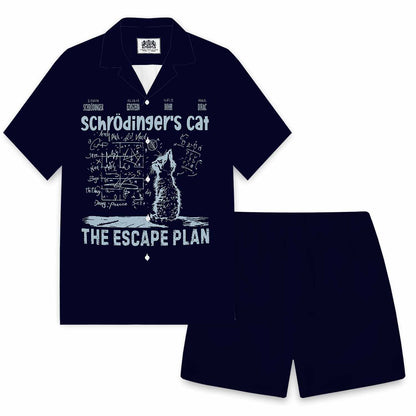 Schrodinger's Cat The Escape Plan Elastic Band Casual Shorts