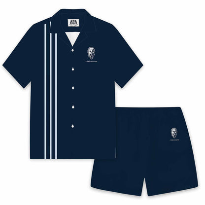 Mediocrates Eh Good Enough Print Camp Collar Short-Sleeved Shirt
