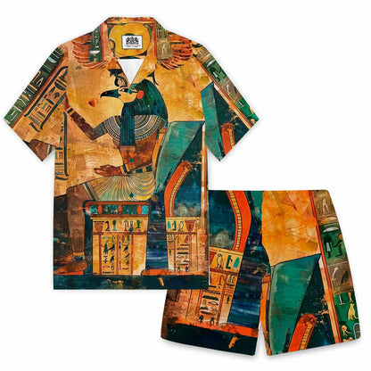 Men's Retro Egyptian Elastic Waist Shorts
