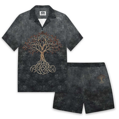 Men's Viking Tree of Life Elastic Waist Shorts