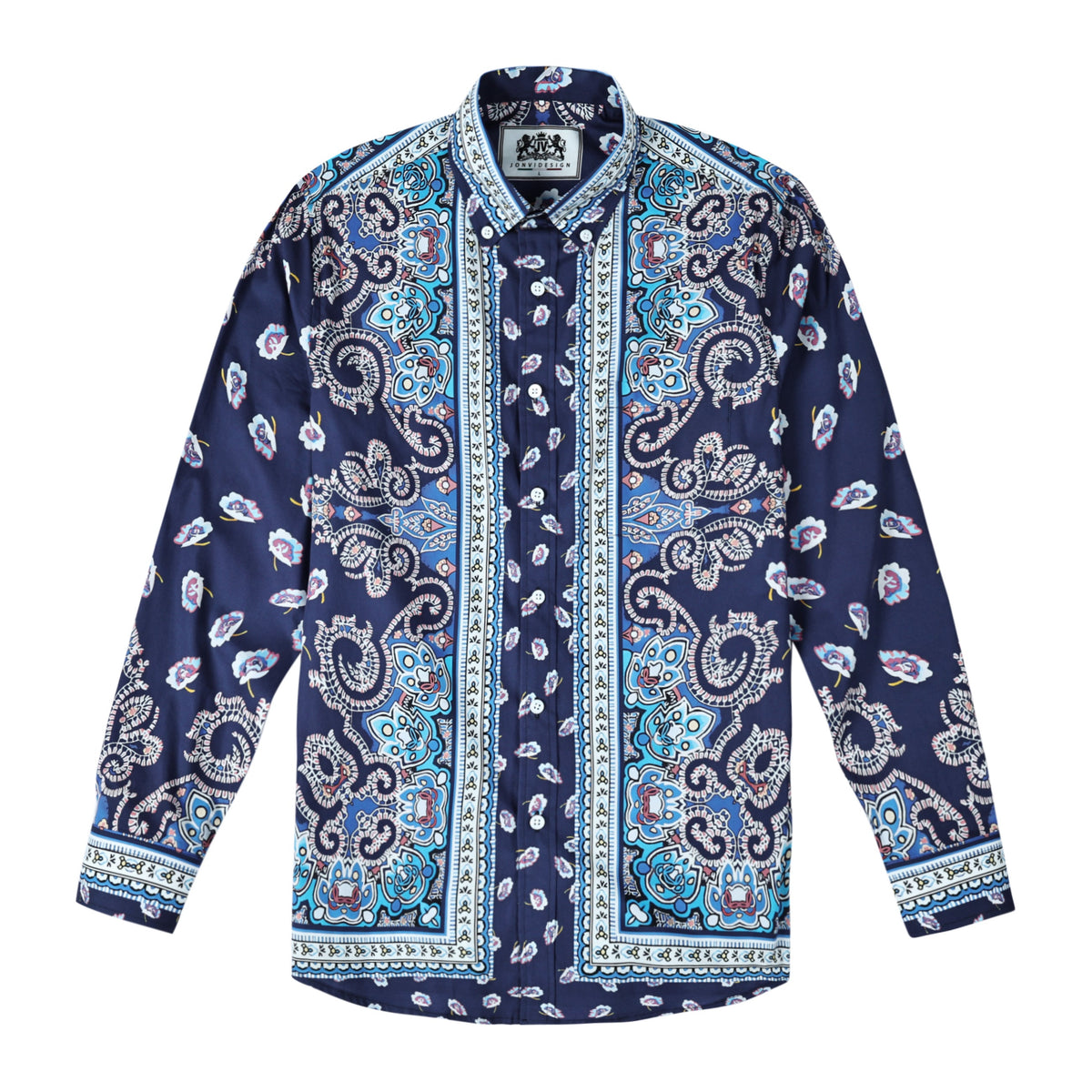 FLoral Pattern Long Sleeve Shirt Jonvidesign