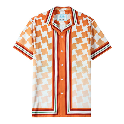 Landmark Goose Print Camp Collar Shirt Jonvidesign