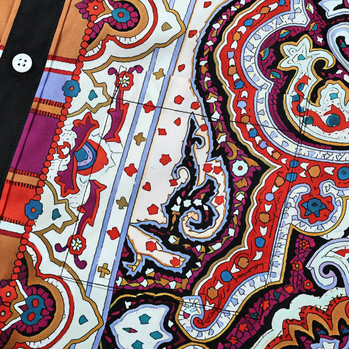 Paisley Pattern Long Sleeve Shirt Jonvidesign