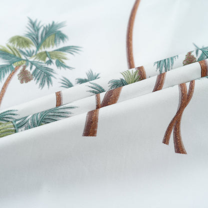 Palm Tree Pattern Long Sleeve Vacation Shirt Jonvidesign