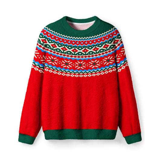 Vintage 1960s Winter Berry Christmas Sweater