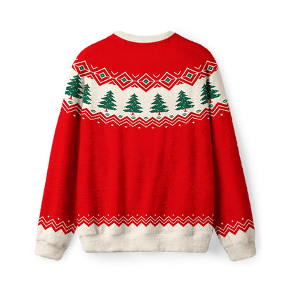 Vintage 1960s Christmas Pine Tree Sweater - back