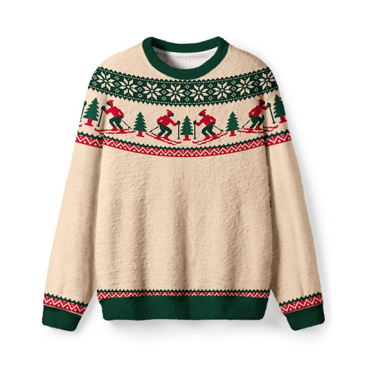 Vintage 1960s Nordic Ski Christmas Sweater