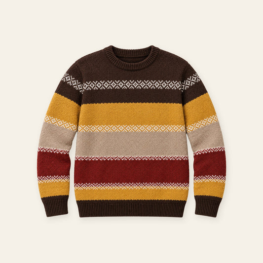 Men's Nordic Fair Isle Knit Sweater
